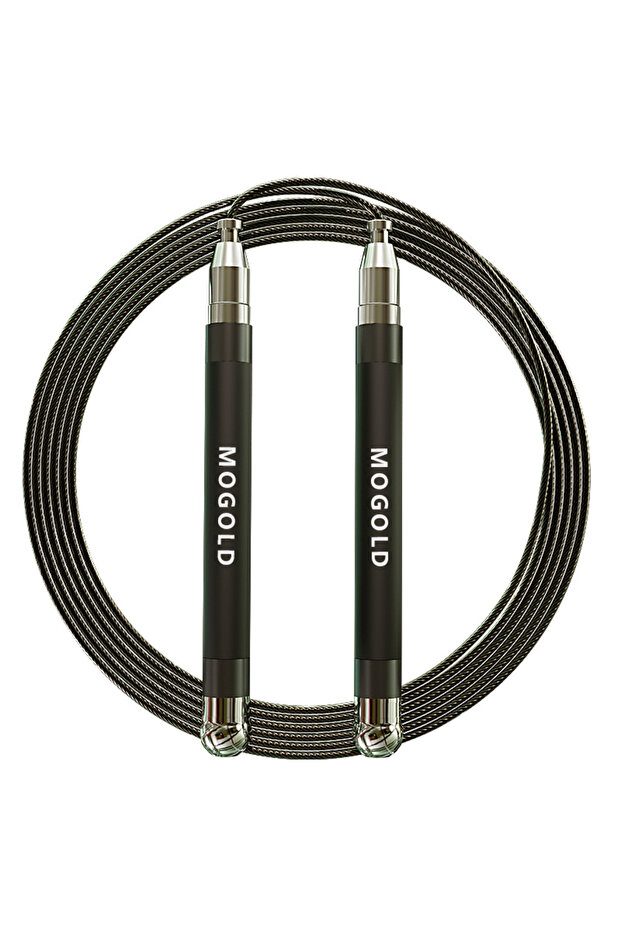 T05-BLACK Boxing Jump Rope Speed Rope Weights Gym Accessories Exercise at Home Crossfit Single Speed