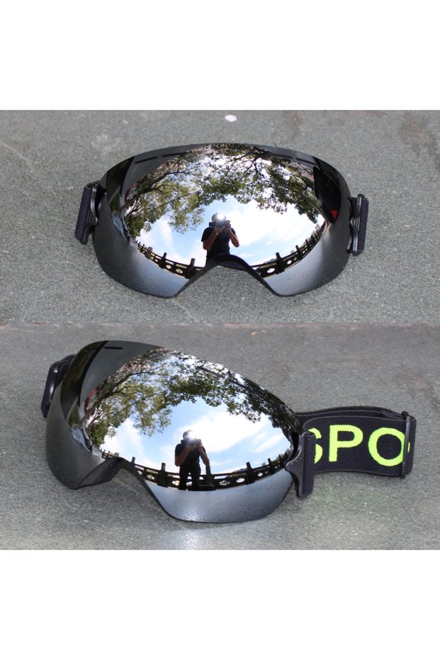 silver LIGHTWEIGHT Professional Ski Goggles Men UV400 Adult Anti-fog Snowboard Skiing Glasses Women