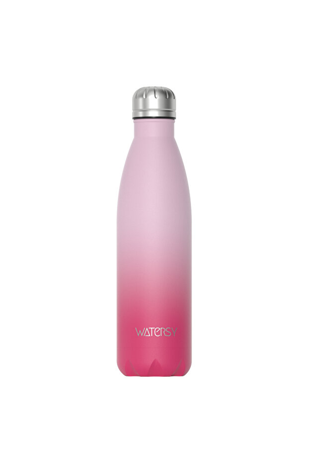 500ml gradient pink WATERSY 500ml Stainless Steel Water Bottle Insulated Vacuum Flask Double Wall Th