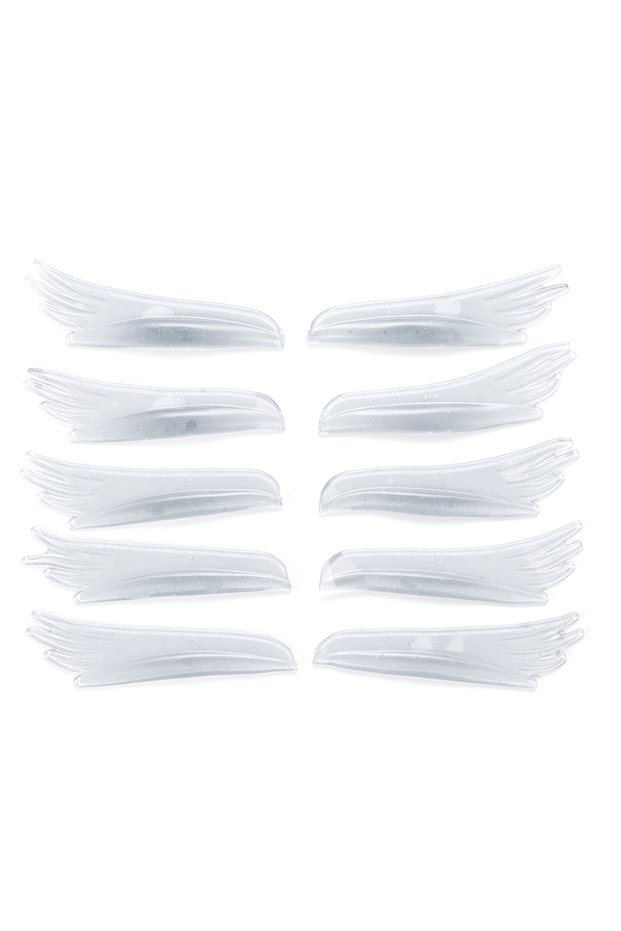 Transparents-5 Pairs 10 Pcs 5 Sizes Lash Lift Pads, Self-Adhesive Lash Perming Curler Shield Pads Wi