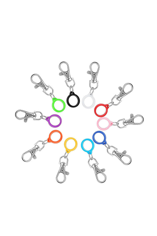 10 Pcs 10/20 Pcs Silicone Pen Clip with Lobster Clasp Pen Holder Badge Reel Clips Badge Pen Holder A