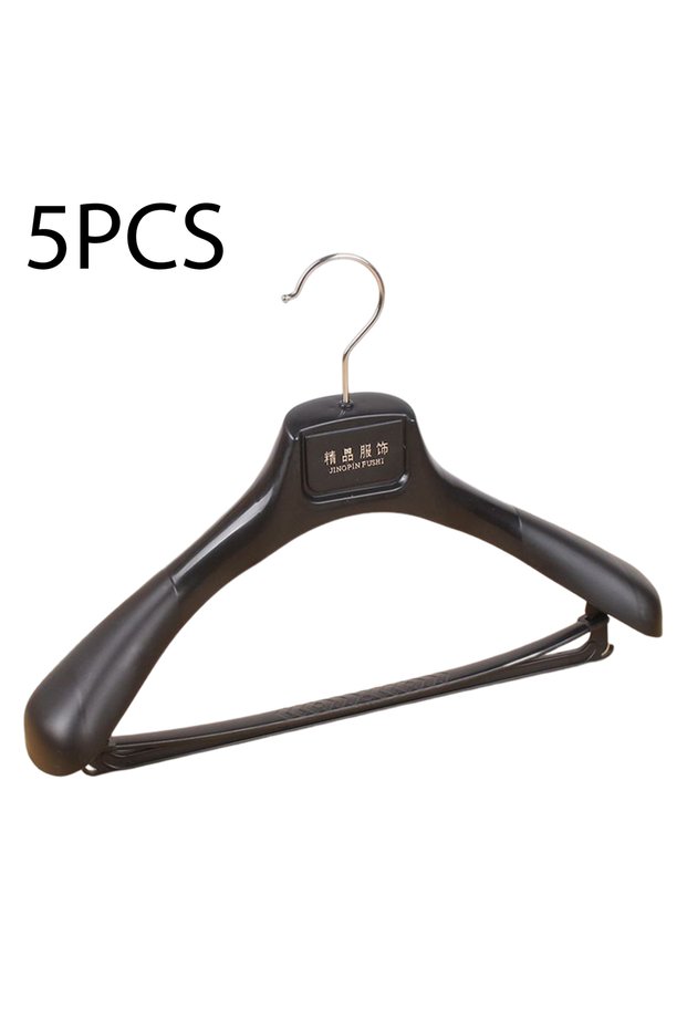 5pcs Woman 2 5pcs Wide Shoulder Plastic Clothing Hanger Suit Clothes Hanger Seamless Coat Drying Rac