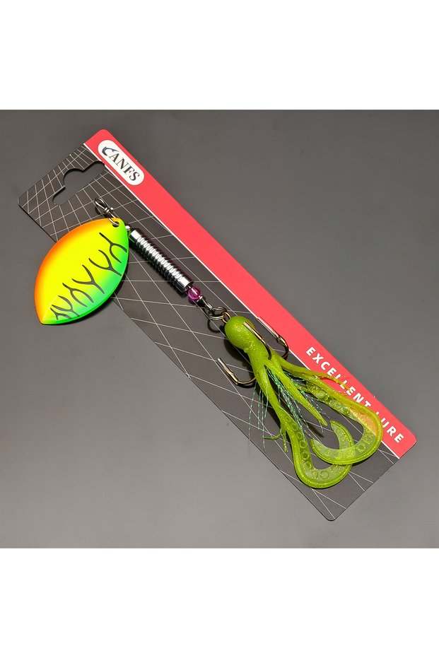 FCP-721-A ANFS 1pc Big Copper Spinner 30g/1.05oz, Musky Fishing Lure for Pike & Bass, Durable Metal