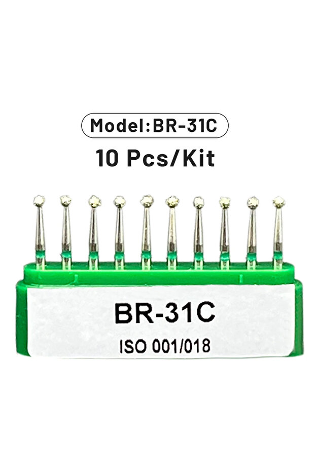 BR-31C AG 1 Box Dental Diamond Burs Drill for High Speed Handpiece Dentist Burs FG Series Dia.1.6mm