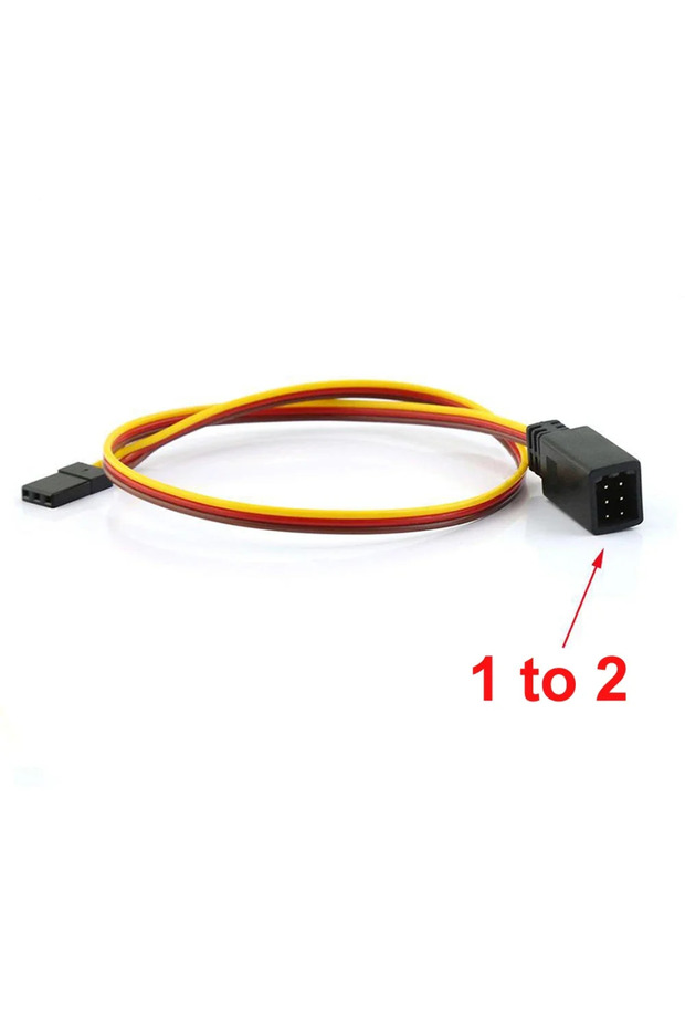 1 to 2 RC Y line Length 350mm Remote Control Cable Servo Fan Extender Wire for Futaba JR RC Car HSP