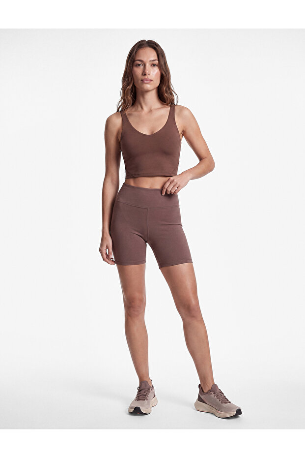 High Waist Slim Fit Interlock Sports Biker Leggings