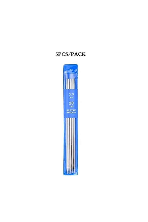 3.5MM 5-35PCS 20CM Stainless Steel Knitting Needles Set 2-5MM Double Pointed Straight Knitting Needl