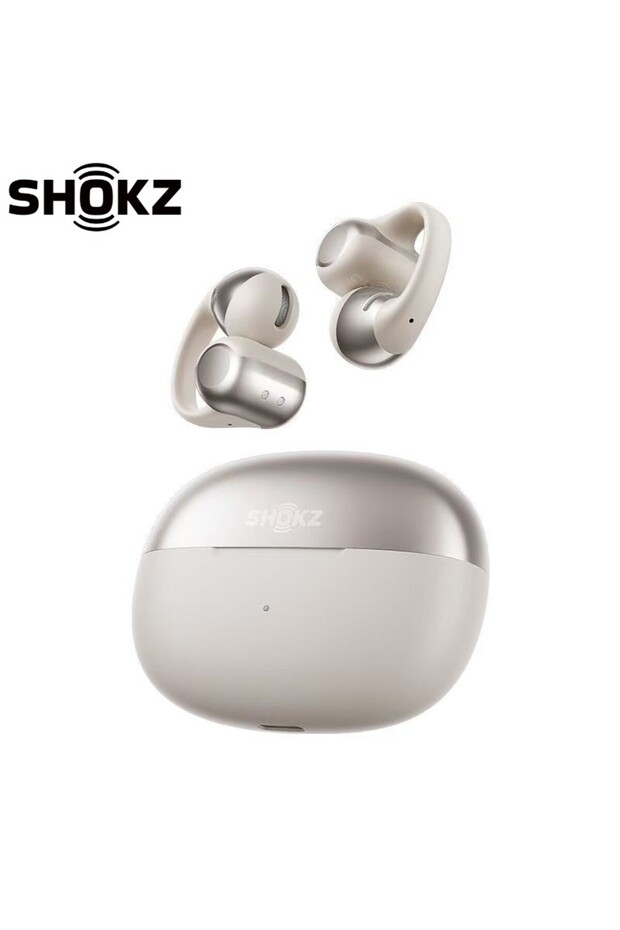 E310 white Shokz OpenDots ONE E310 Wireless Earphones Ear Clip AI Noise Reduction Long Battery Life