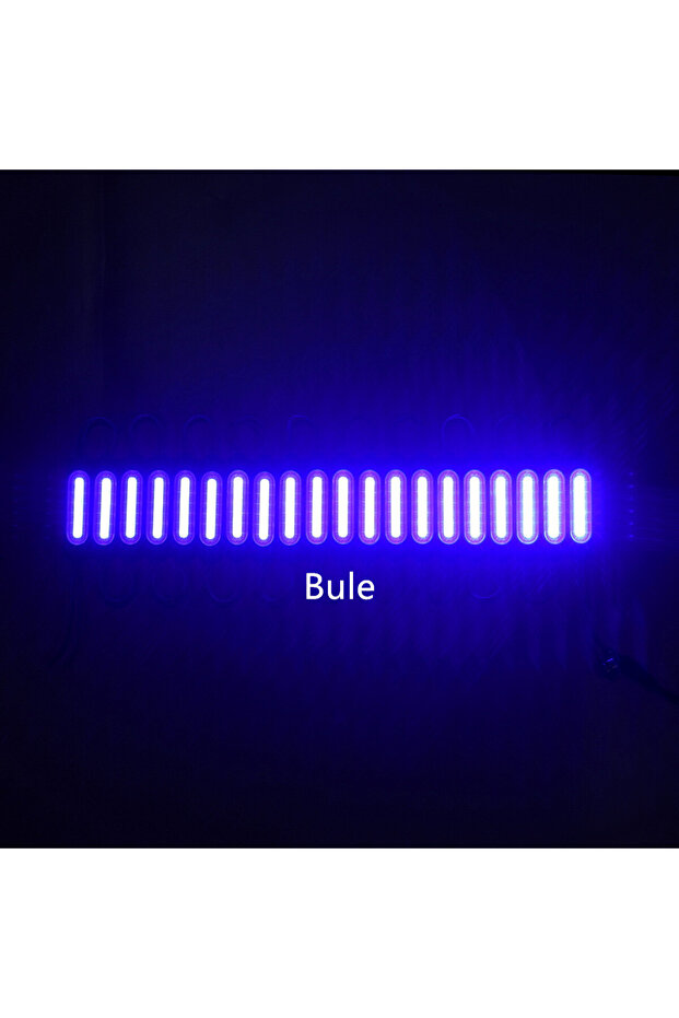 10 قطع/وحدة حقن مع عدسة COB LED زرقاء مقاومة للماء إضاءة خلفية LED لإضاءة الإشارة