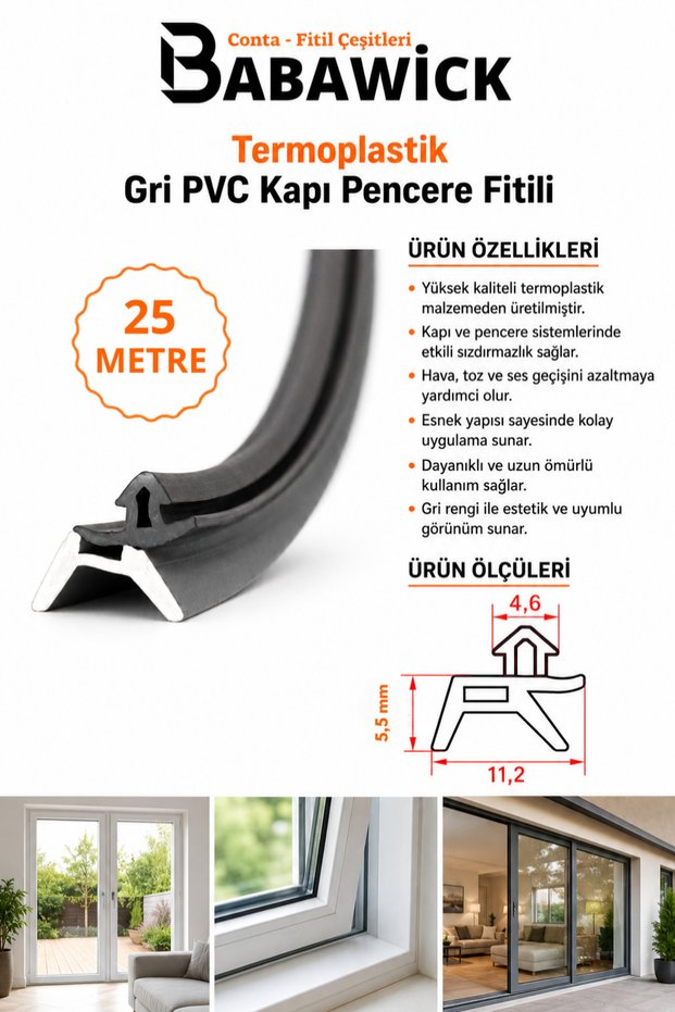3mm Channel Compatible Pen Door Window Gasket Made from Quality Raw Material Tpe 25 Meters Gray Gasket