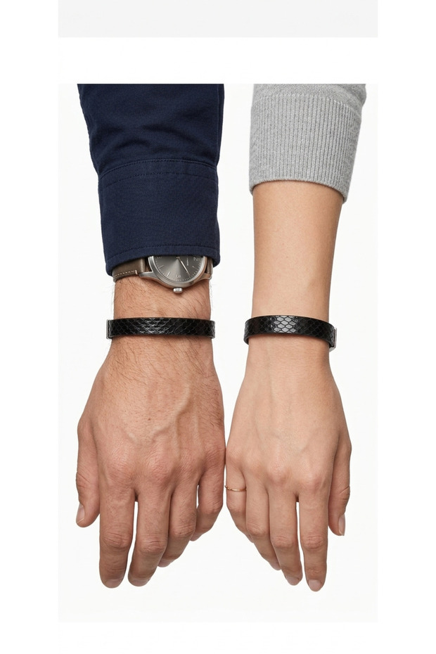 Unisex Leopard Patterned Leather Bracelet
