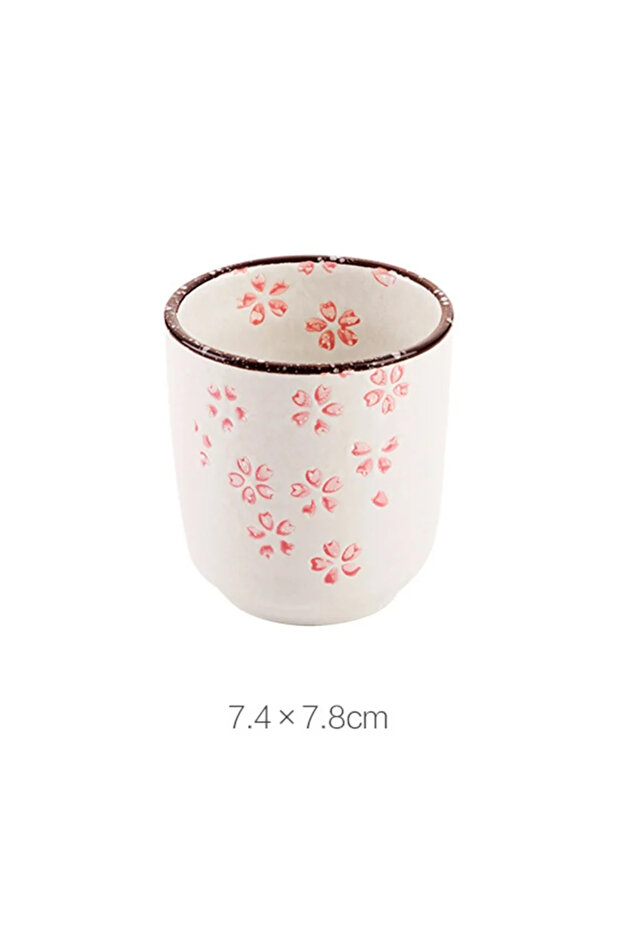 51-100ml Beige Japanese-Style Kung Fu Tea Ceramic Underglaze Porcelain Tea Cup Home Owner Sub-Cup Gl