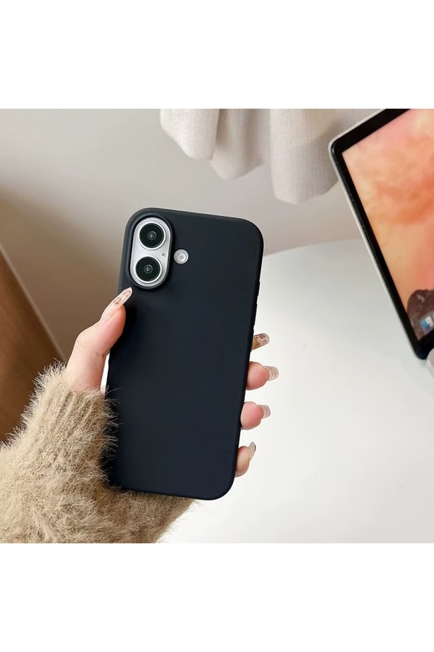 iPhone17 black Colorful Liquid Silicone Phone Case for iPhone 17 16 15 14 13 12 mini 11 Pro X XR XS