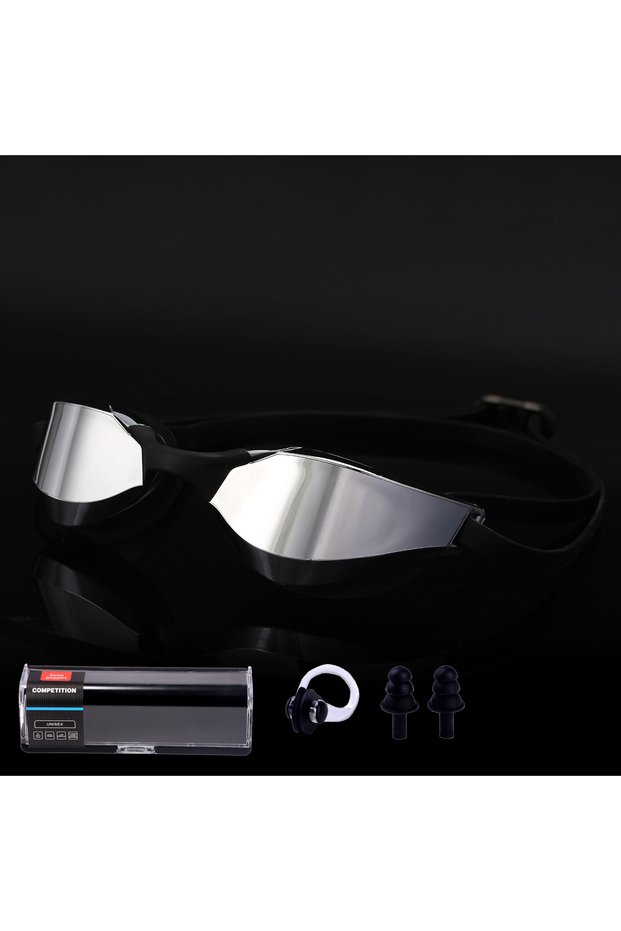 Black Race Swimming Goggles Adult Swimming Goggles Race Plating Professional Anti-Fog Swimming Goggl