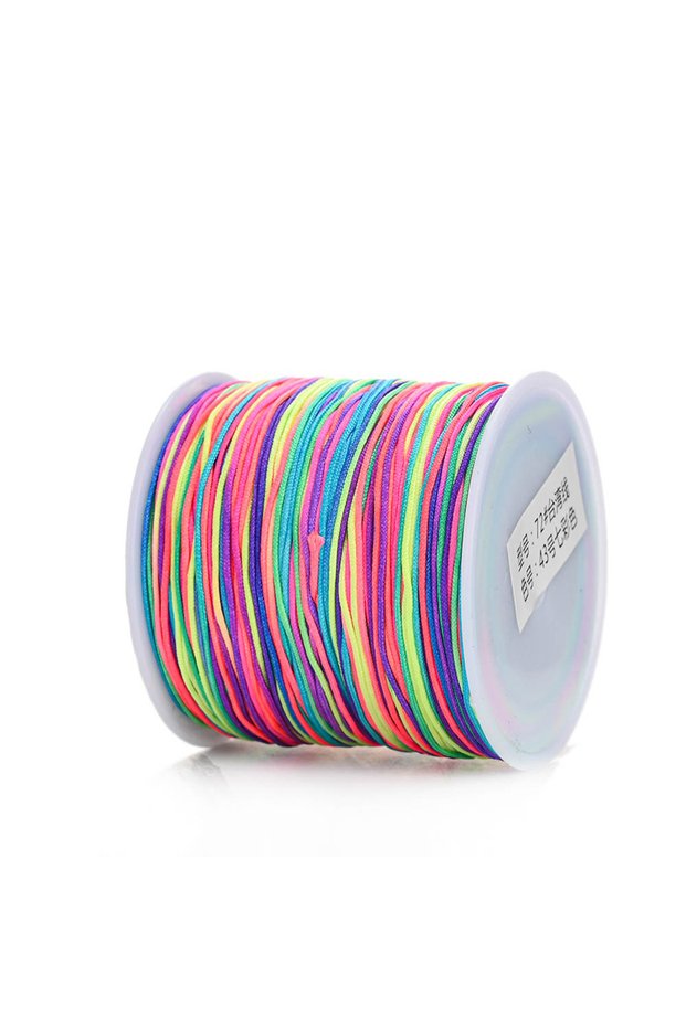 0.8mmx95m colorful 95m/Roll 0.8mm Nylon Thread Cord String for DIY Making Bracelet Necklace Handmad