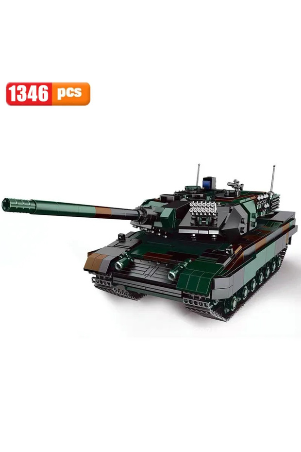 06040 1346 قطعة سلسلة مكعبات بناء دبابات قتالية رئيسية T92 Leopard-2A6 Challenger 2 Type99