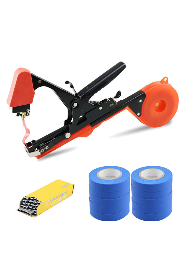 SET1 New Garden Tool Plant Tying Tapetool Tapener Machine Branch Hand Tying Machine Packing Vegetabl