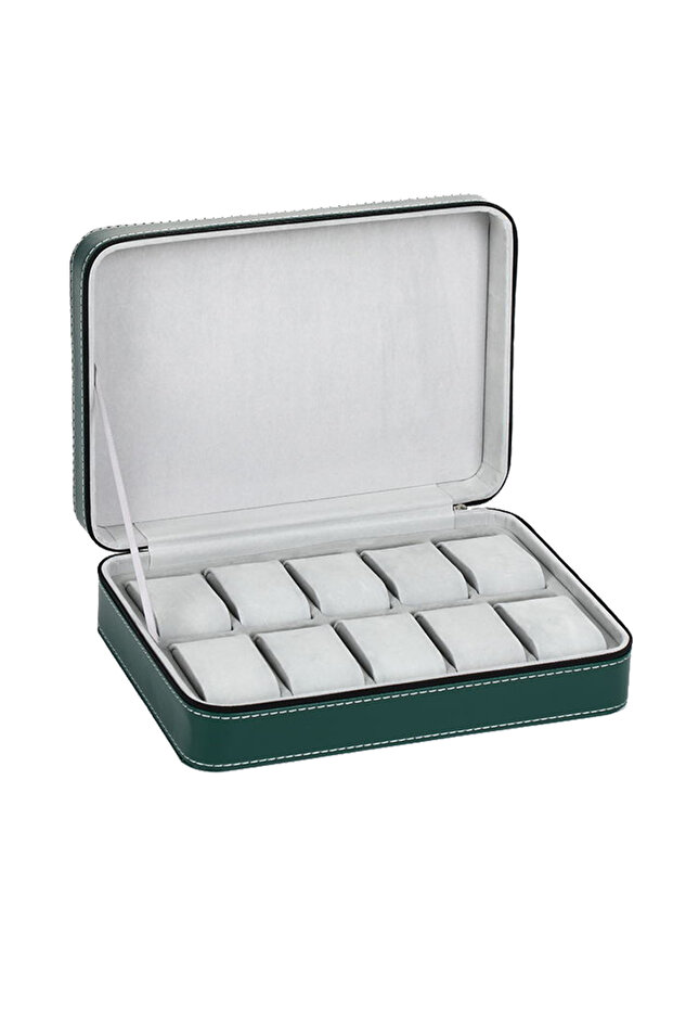 LSLL10 2/4/6/8/10/12 Slots Watch Suitcase Organizer Portable Zipper Watch Case Bracelets Men's and W