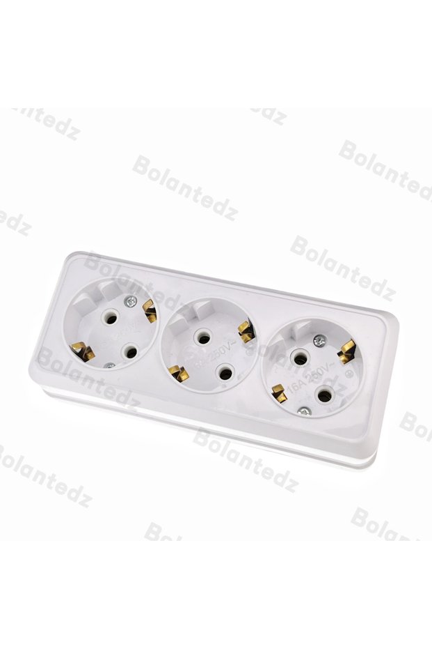 Type 3 White Wall Surface 1 2 3 4 Sockets Plugs EU Exterior Electrical Outlets With Ground Power Soc