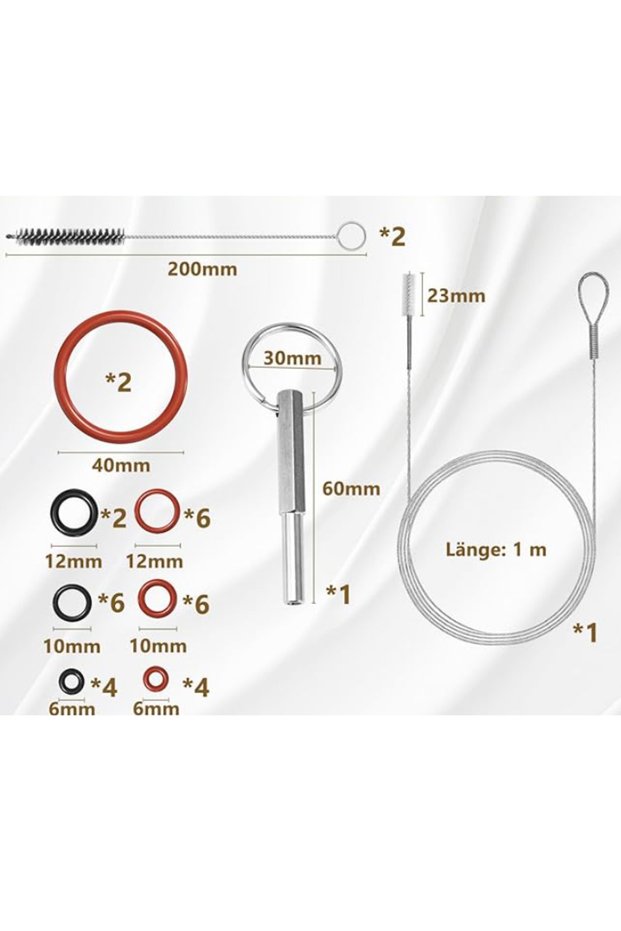 Set C O-Ring Set W/Oval Head Key Tool Big KIT for J-ura Capresso/Impressa Machines Brew Group & Drai