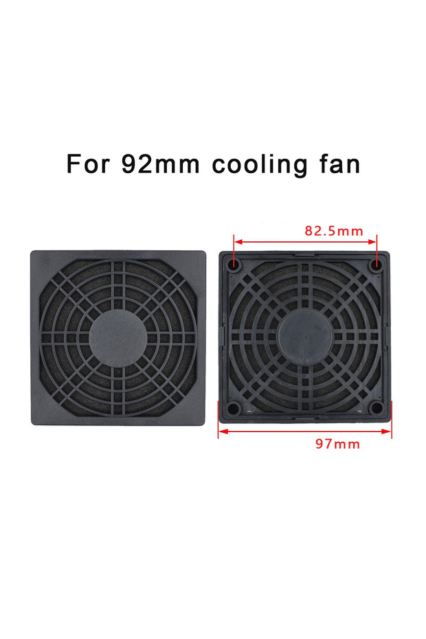 For 92mm fan Plastic Dustproof Mesh Cover for Axial Flow Fan Cooling Fan 40mm 50mm 60mm 70mm 80mm 92
