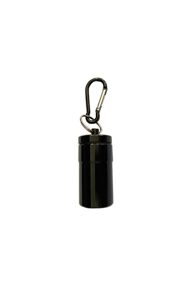 black 1Pcs Windproof Cigarettes Ashtray with Keychain Ash Tray Outdoor Portable Pocket Ashtray with