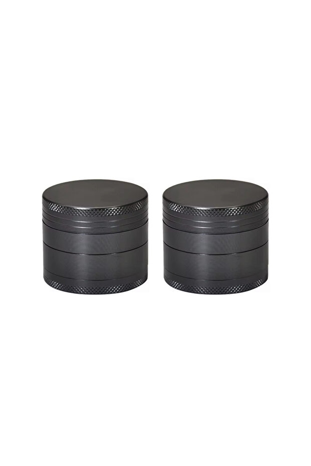 2PCS 4 Layers Aluminium Herb and Spice Grinder 40mm Grinder Metal with Scraper Portable Food Mill Zi