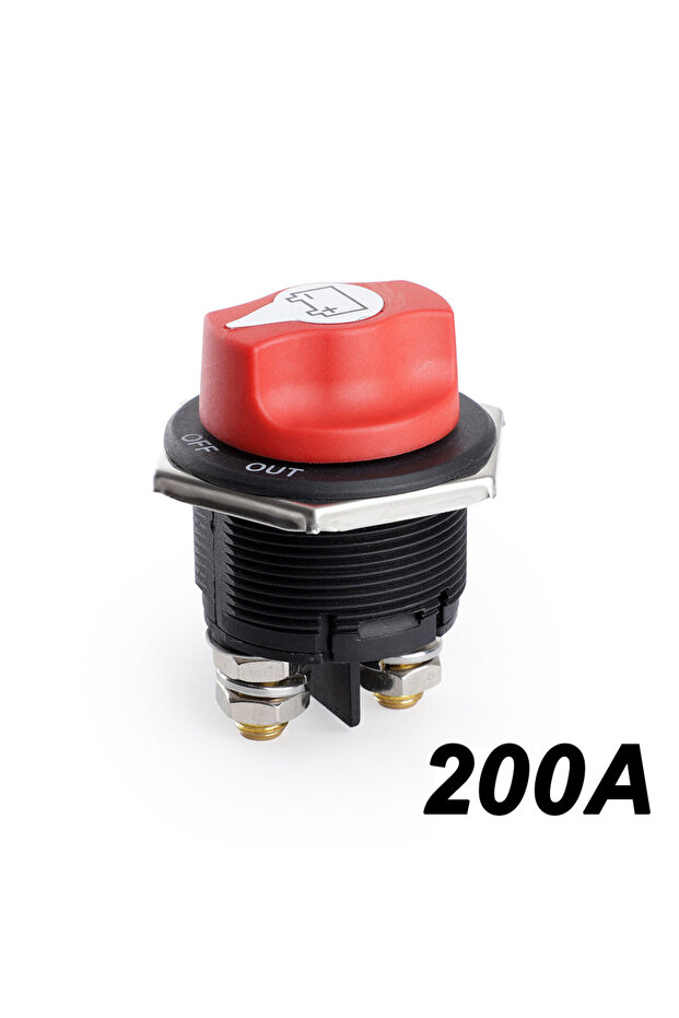 200A DC 12V 50A 100A 200A 300A Car Rally Battery Switch Disconnecter Power Isolator Cut Off Switch K