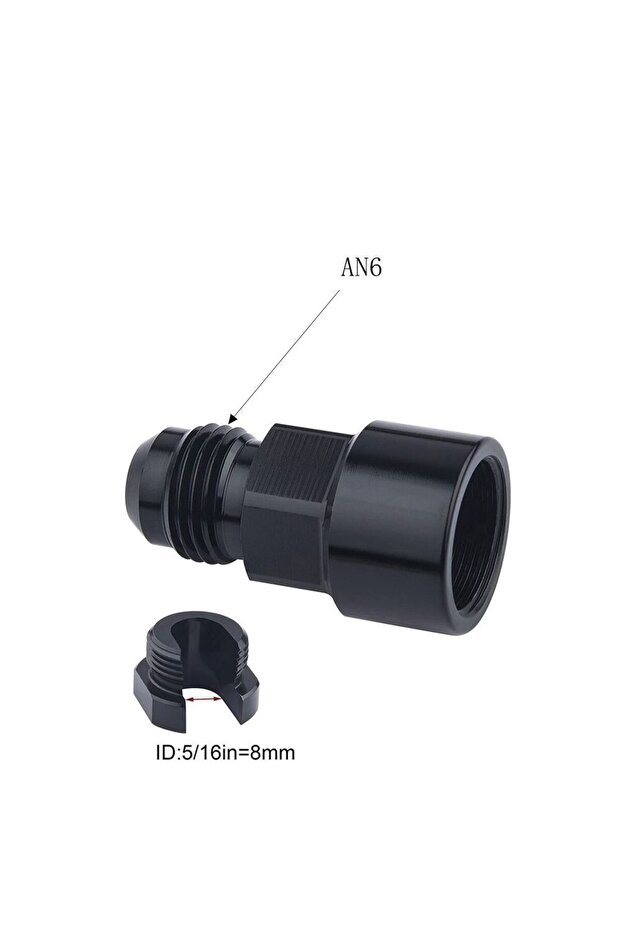 AN6 to 5-16 1PC Aluminum 6AN 8AN Male To 3/8" 5/16" Quick Disconnect Male Push On EFI Fitting Adapte