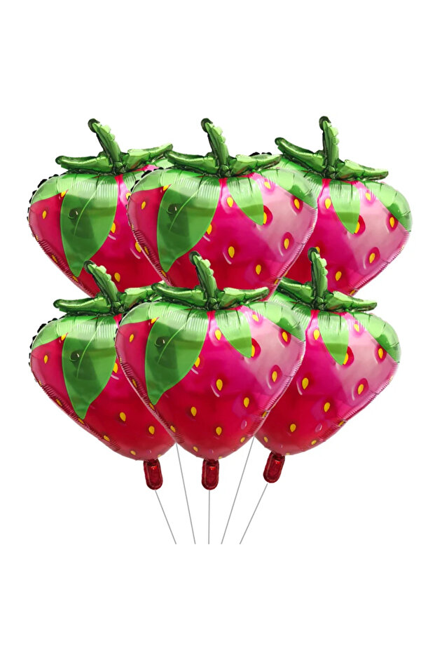 Other AS SHOWN Strawberry A 6pcs 6/8pcs Fruit Balloons Strawberry Avocado Foil Helium Balloon Water