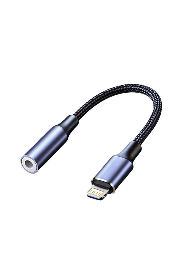 محول سماعة رأس واحد أو نصف محول من منفذ Lightning إلى مقبس صوت AUX 3.5 ملم لأجهزة الكمبيوتر الشخصية