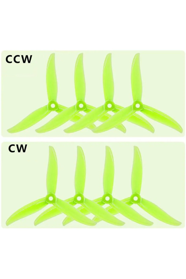4CW 4CCW Yellow 8pcs/4Pairs Gemfan SBANG 4934 4.9X3.4X3 3-Blade PC Propeller CW CCW SBANG Props for