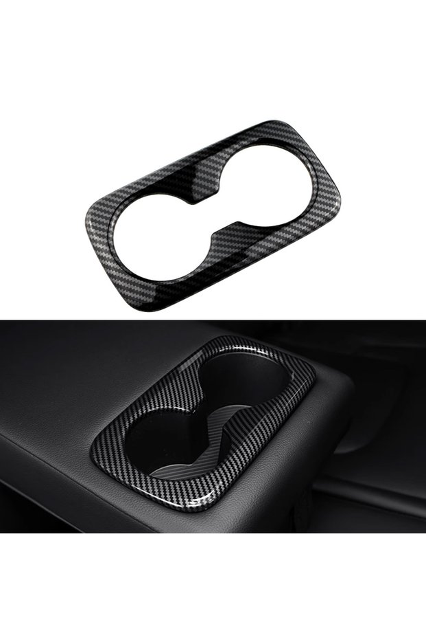 black Car Front Back Water Cup Panel Cover Trim Decoration Sticker for Kia Sportage NQ5 2022 2023 20