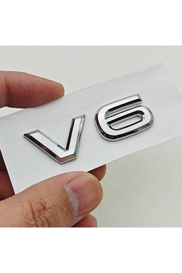 V6 Chrome 3D ABS Car Letters Logo 4Motion V6 Rear Trunk Badge Emblem Sticker Decals For VW Tayron Go