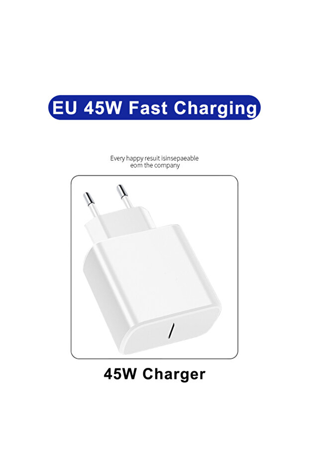 EU 45W White Charger For 45W Fast Charger For S25 S23 S22 S24 Ultra Plus A54 A35 A55 5G USB Typ..