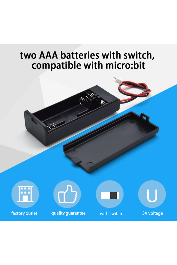 Battery Holder Original BBC Micro Bit V2 Development Board Micro:Bit Go Kit &Case& Battey Holder For