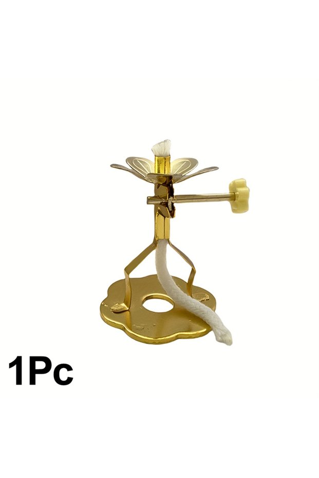 1Pc 1/2Pcs Oil Lamp Wick Holder Butter Lamp Wick Holder Wick Lamp With Stand Telescopic Wick Holder