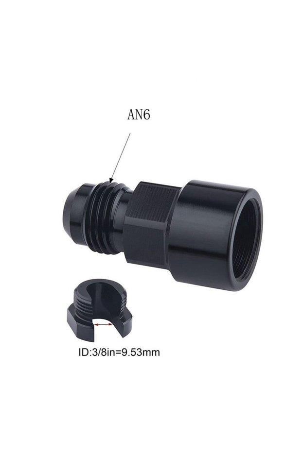AN6 to 3-8 1PC Aluminum 6AN 8AN Male To 3/8" 5/16" Quick Disconnect Male Push On EFI Fitting Adapter