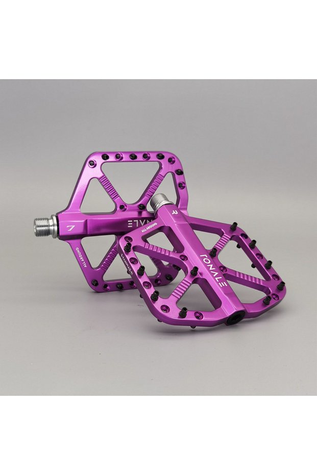 Purple SHANMASHI MTB Bike Pedals Ultralight CNC Aluminum Alloy Polished 3 Bearing Pedal Road Mountai