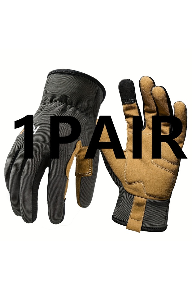 L 1PAIR 1/3Pairs Work Gloves for Men & Women - lightweight Mechanic, Construction, - Anti-Tear, Touc