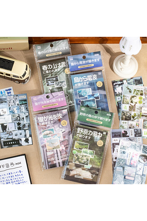 full set 20sheets Kawaii Ins Japanese Korean Aesthetic Stationery Stickers Creative Collage Junk Jou