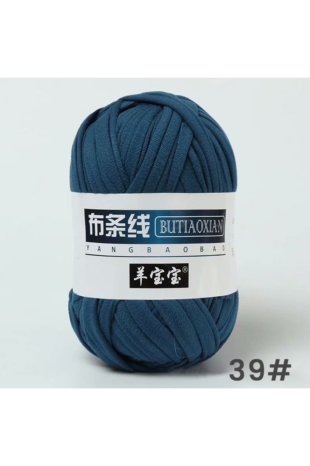 BTMX-39 100g Thick Yarn Super Soft Colored Cloth Fabric Strip Yarn For Hand Knitting Woven Bag Carpe