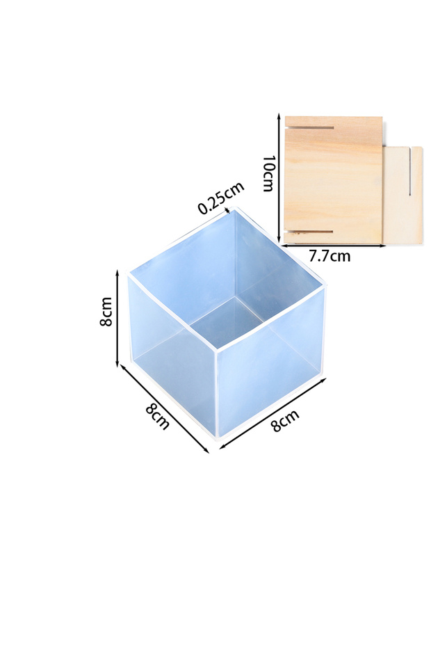 Style 13 Clear Silicone Cube Molds Large Deep Square Epoxy Resin Mold Transparent Silicone Molds for