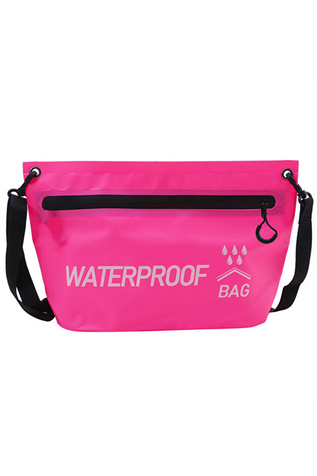 Rose Pink 5L Waterproof Dry Bag Travel Handbag Pack Wash Sack Swimming Rafting Kayaking River Trekki