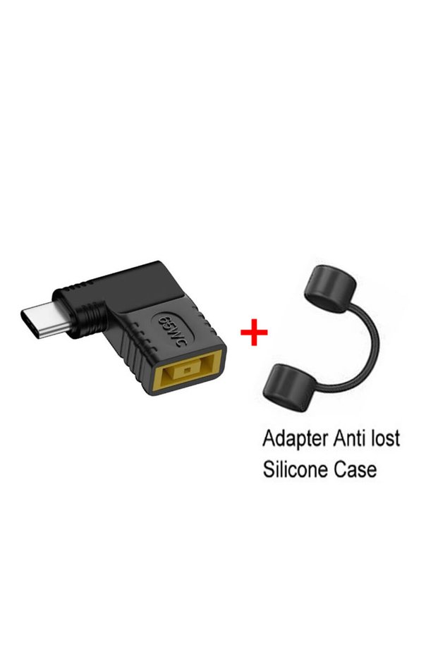 Square to Type C PD 65W Laptop Power Connector For Square to USB Type C Male Fast Charging Adapter