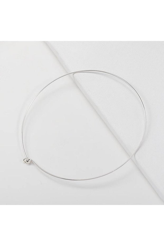 1pcs Silver 1 Piece Metal Copper Wire Necklace Rings for DIY Necklace Clavicle Jewelry Making Simple