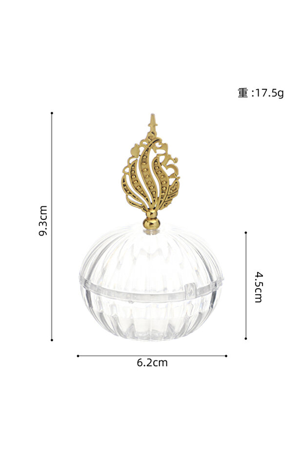 صندوق حلوى بلاستيكي إبداعي من 12 قطعة، مقاس 45×62×93 مم، طراز 2، صندوق حلوى لحفلات الزفاف في القصر، مطلي بالكهرباء
