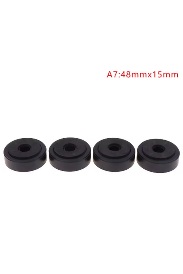 Black 48mmx15mm 4pcs Aluminum Amplifier Feet Shock Absorber HIFI Amplifier Feet Turntable Feet Audi