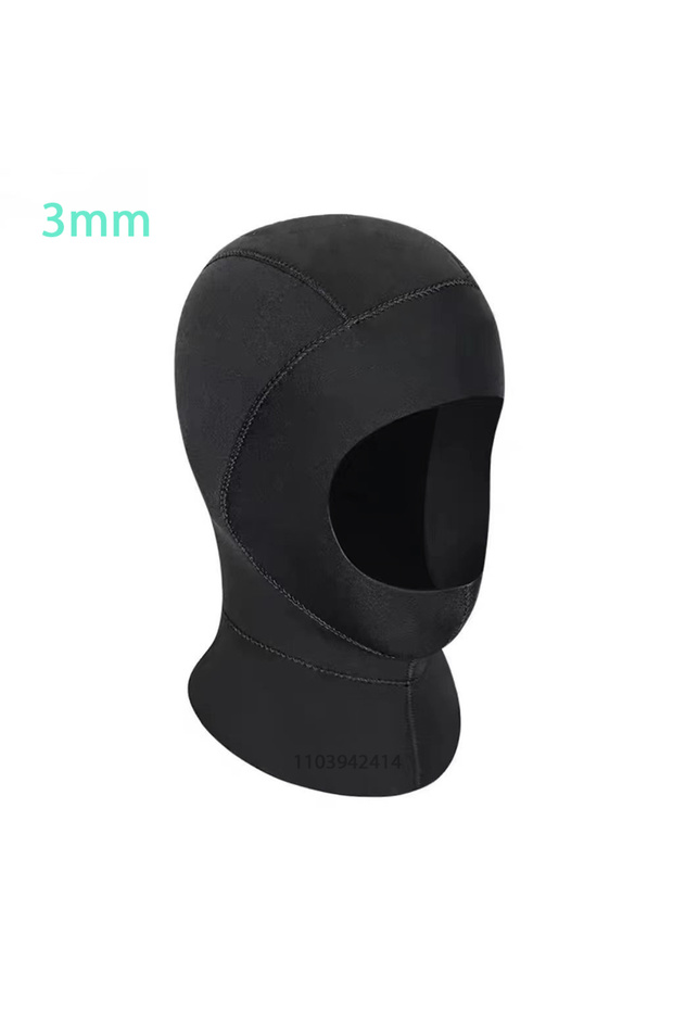 XL CAP020-3MM Diving Hood 3mm Neoprene Wetsuit Hood Durable Stretchable Cap for Snorkeling Kayaking