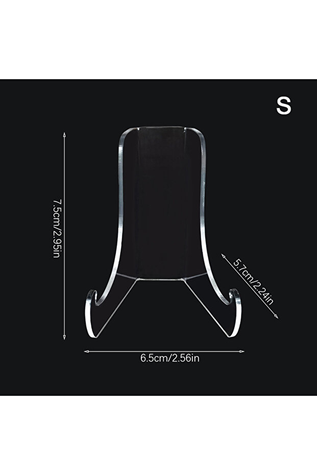 S Clear Acrylic Plate Stand Countertop Tea Brick Book Magazine Painting Collection Artwork Display .